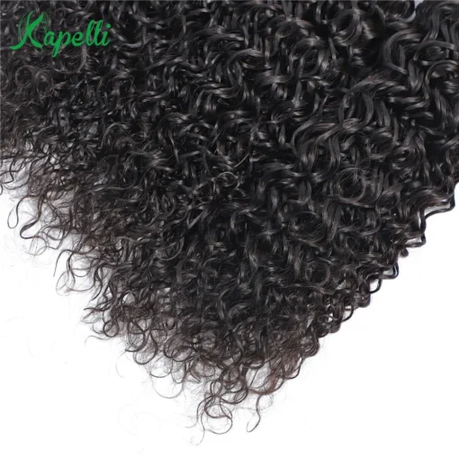kinky curly ombre brazilian human hair weave 3 or 4 bundles with lace frontal closure blonde natural color remy
