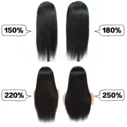 pre cut lace straight 5x5 lace glueless preplucked wig woman human hair 150% 180% 250%