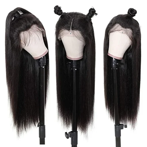 pre cut lace straight 5x5 lace glueless preplucked wig woman human hair 150% 180% 250%