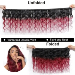 4/30hl highlight body wave brazilian remy hair extensions, 3 or 4 bundles with lace closure, 100% unprocessed double drawn