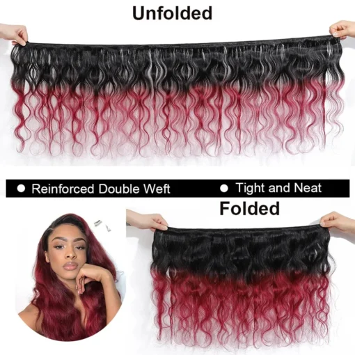 4/30hl highlight body wave brazilian remy hair extensions, 3 or 4 bundles with lace closure, 100% unprocessed double drawn