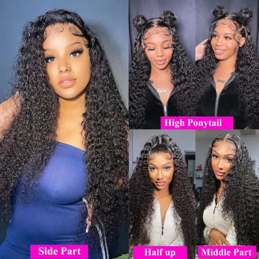 4/30hl ombre brazilian curly human hair, 3 or 4 bundles with lace closure, blonde hair weave extensions