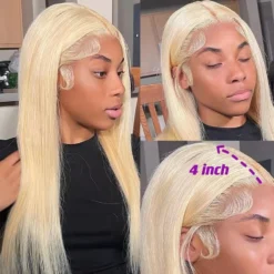 30 inch pink straight hd lace front wig, 100% human hair, 4x4 13x4 lace closure, brazilian blonde cosplay wig for women