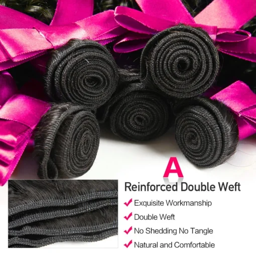 black wet and wavy brazilian water wave hair bundles 100% virgin unprocessed, 7a grade, can be dyed (1 or 3 pcs)