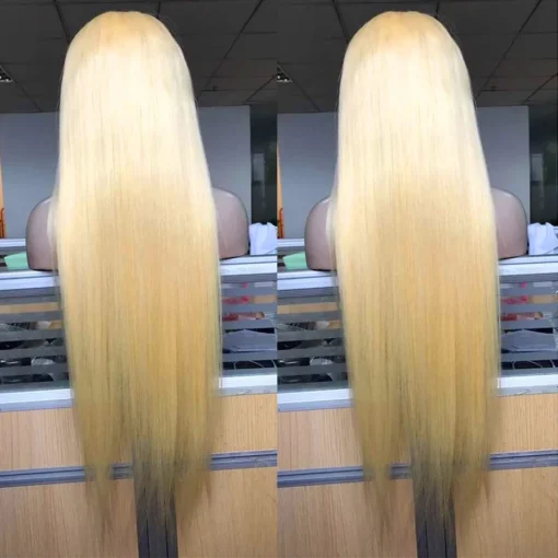 30 inch pink straight hd lace front wig, 100% human hair, 4x4 13x4 lace closure, brazilian blonde cosplay wig for women