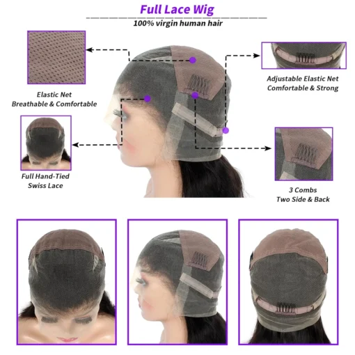 natural hd lace frontal human hair wigs for women loose deep wave 13x4 4x4 full glueless lace front wig ready to wear full lace wig 100% human